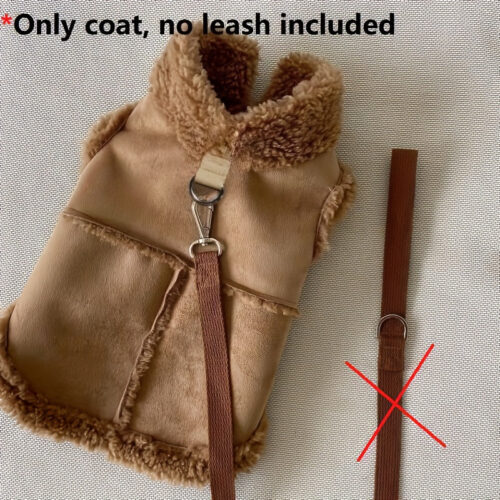 [Warm Cozy Fleece-Lined] Warm Cozy Fleece-Lined Dog Jacket | Small & Medium Winter Vest with Traction Buckle | Solid Color Hand Washable All-Season for Yorkshire Terriers And Other Breeds Pet Apparel Classic Durable