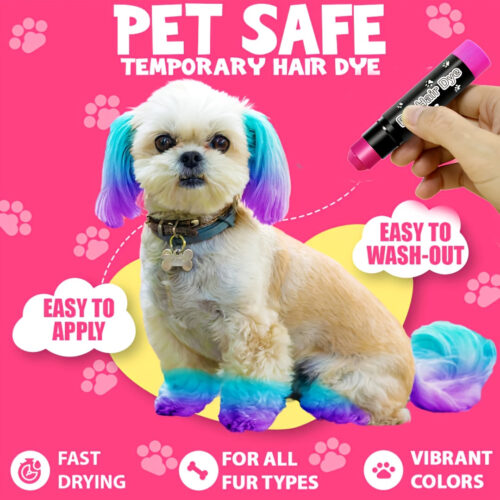 [Easy To Clean] 1pc Fashion Pet Dye Pen, Easy to Clean and Colorful Use, Water-Based Formula Temporary Coloring, Non-Toxic, Suitable for Various Pet Styles, Can Be Used for Pet Parties, Festivals, Birthday Gatherings