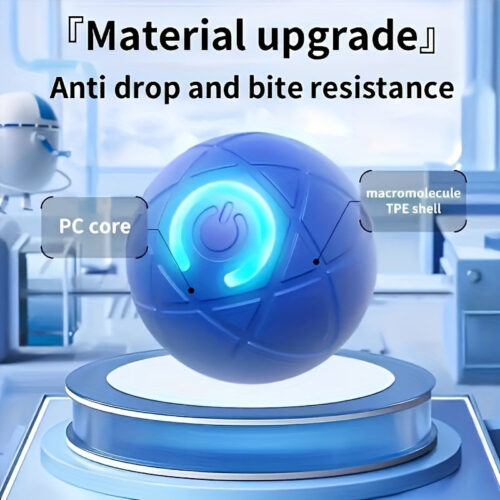 Interactive Bouncing Dog Toy Ball with Gravity-Activated Motion & Automatic Bouncing – Chew-Resistant, USB-Powered (Rechargeable Battery) – for Small Dogs, Beagles, Dog Toy