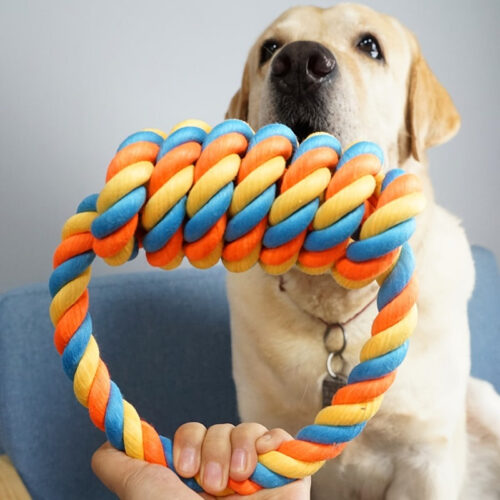 1pc Heavy-Duty Large Dog Chew Toy – Indestructible Chew-Proof Bully Rope & Teeth Cleaning Stick for Aggressive Chewers, All Breed Sizes (Pitbull, German Shepherd,), Durable Puppy Teething Toy for Puppies & Dogs