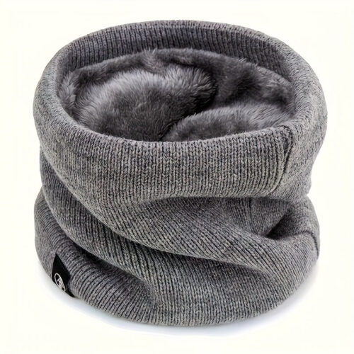 [Christmas] 2025 New Winter Thickened Premium Plush Scarf – Comfortable Solid Color Design, Unisex, Suitable for Outdoor Activities and Daily Use, 2 Colors Available Black, Gray, Essential Winter Warmth – Perfect Gift for Halloween, Christmas, Thanksgivin