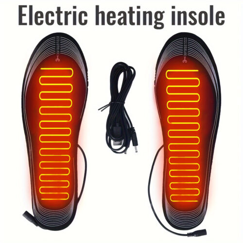A Pair of Electric Insoles – Electric Foot Pads, Suitable for Both Men And Women, Essential for Keeping Warm in Winter, Suitable for Outdoor Activities, Cleaning And Repeated Use, Suitable for Any Foot Type, Without Battery