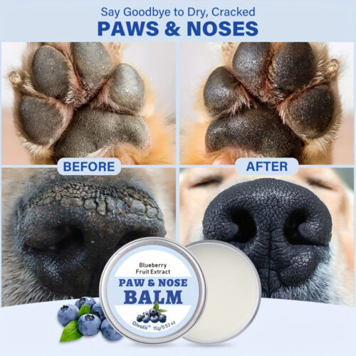 OIVOLII Nourishing Paw Cream for Dogs – Fast-Acting, Long-Lasting Protection, Prevents Cracked Paws & Nose, Safe for Sensitive Light Beige, Easy Application, Ideal for Running, Walking, Hot/Cold Weather – Pet Paw Care Essential, Paw Cream for Dogs, Easy A